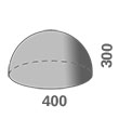 эскиз бетонной полусферы 400*300